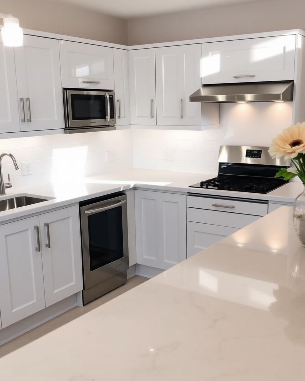 Domestic kitchen after a deep clean