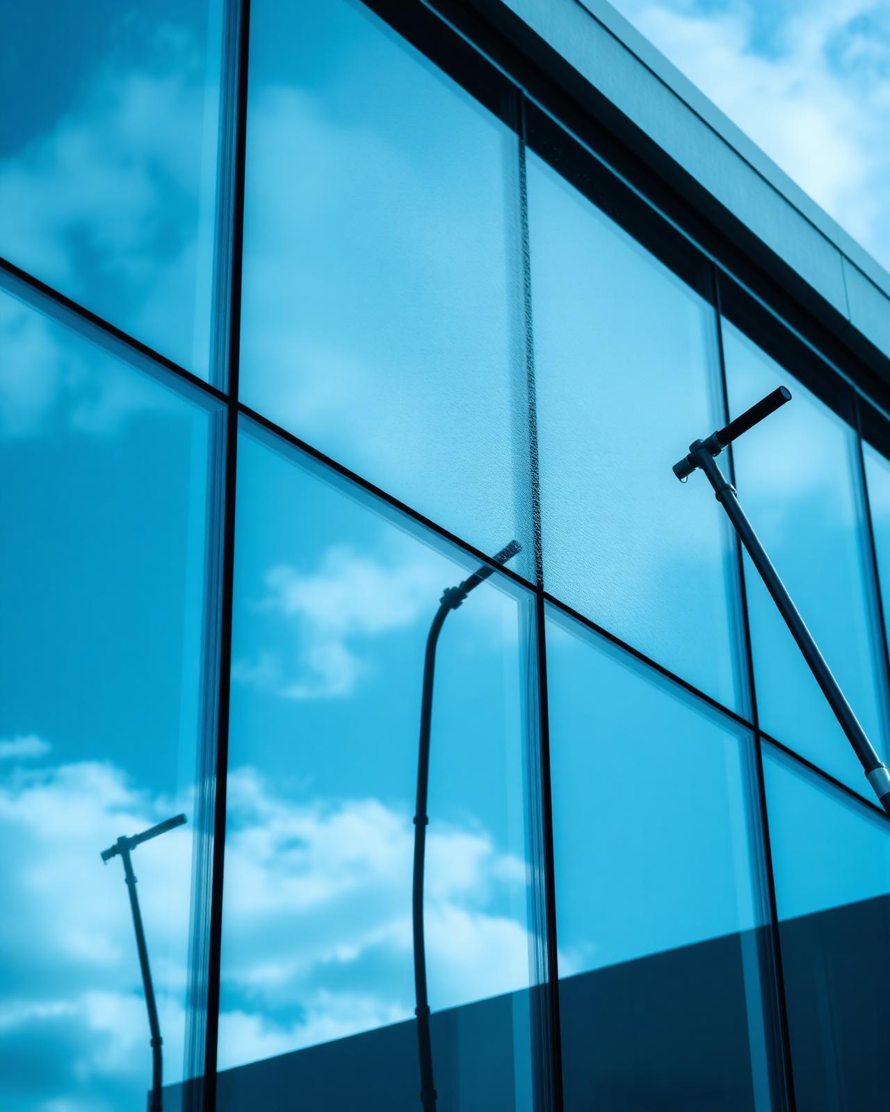 Streak-free commercial glazing after window cleaning